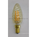 Ampoule de filament de 3.5W LED de couleur or C35 torsadée